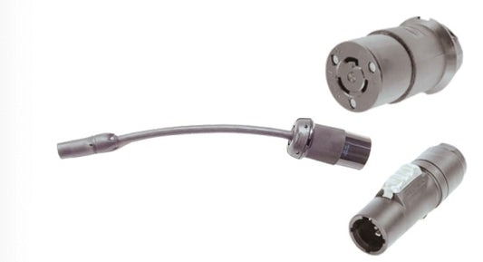 AD2313/TRUE1,  L5-20R, 20A, 125V Twist Lock Female  to PowerCON TRUE1 type, Locking Male.