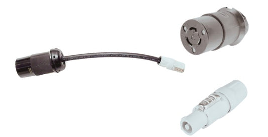 AD2323/POWERGREY, L6-20R, 20A, 250V Twist Lock Female to PowerCON Grey type, Lockable, Power-out.